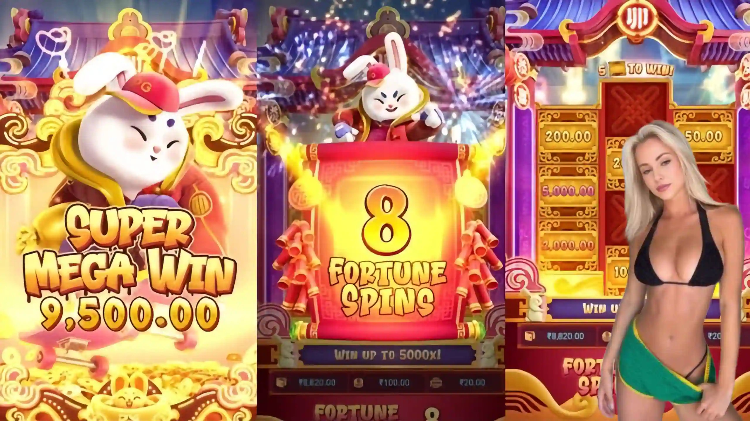 Wild Expansivo Fortune Rabbit 7359 - Coelho Dourado que Expande