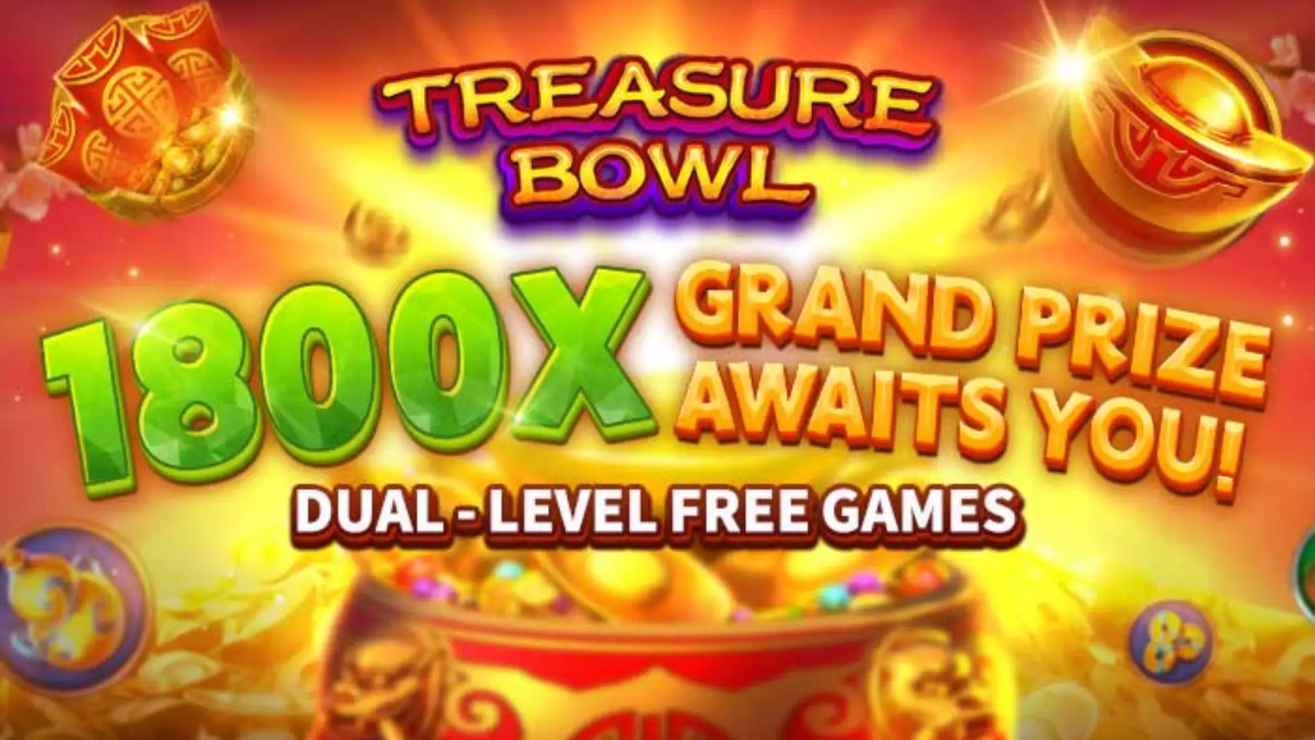 Multiplicadores Treasure Bowl 7359 - 7777x Máximo com Tigela Dourada